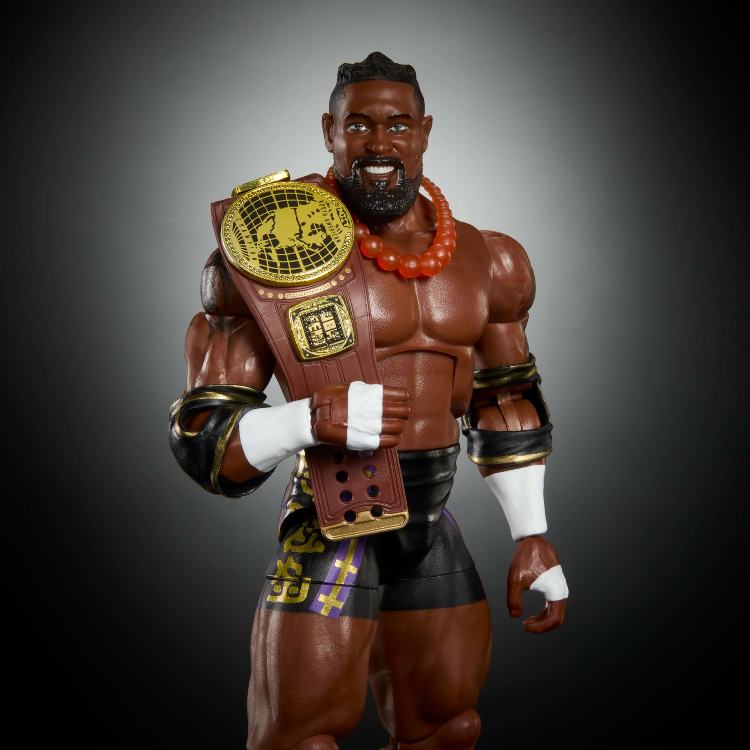 Mattel Wwe Oba Femi Con Cintura Campionato Elite Raccolta Serie 121 Wrestling Action Figure Giocattolo