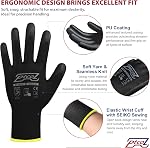 PU Coated Work Gloves -12 Pairs Bulk Pack, Excellent Grip, Seamless Knit Nylon Safety Gloves with Polyurethane Coated for Touchscreen, Lightweight, Ideal for Light Duty Work (Large)