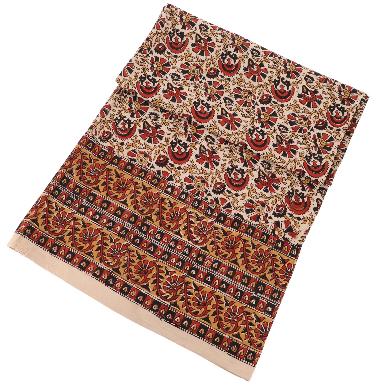 GURU SHOP Narzuta na łóżko i sofę, ręcznie robiona makata na ścianę, chusta na ścianę - wzór 2, brązowa, bawełna, rozmiar: podwójny 225 x 275 cm, narzuty z nadrukiem blokowym