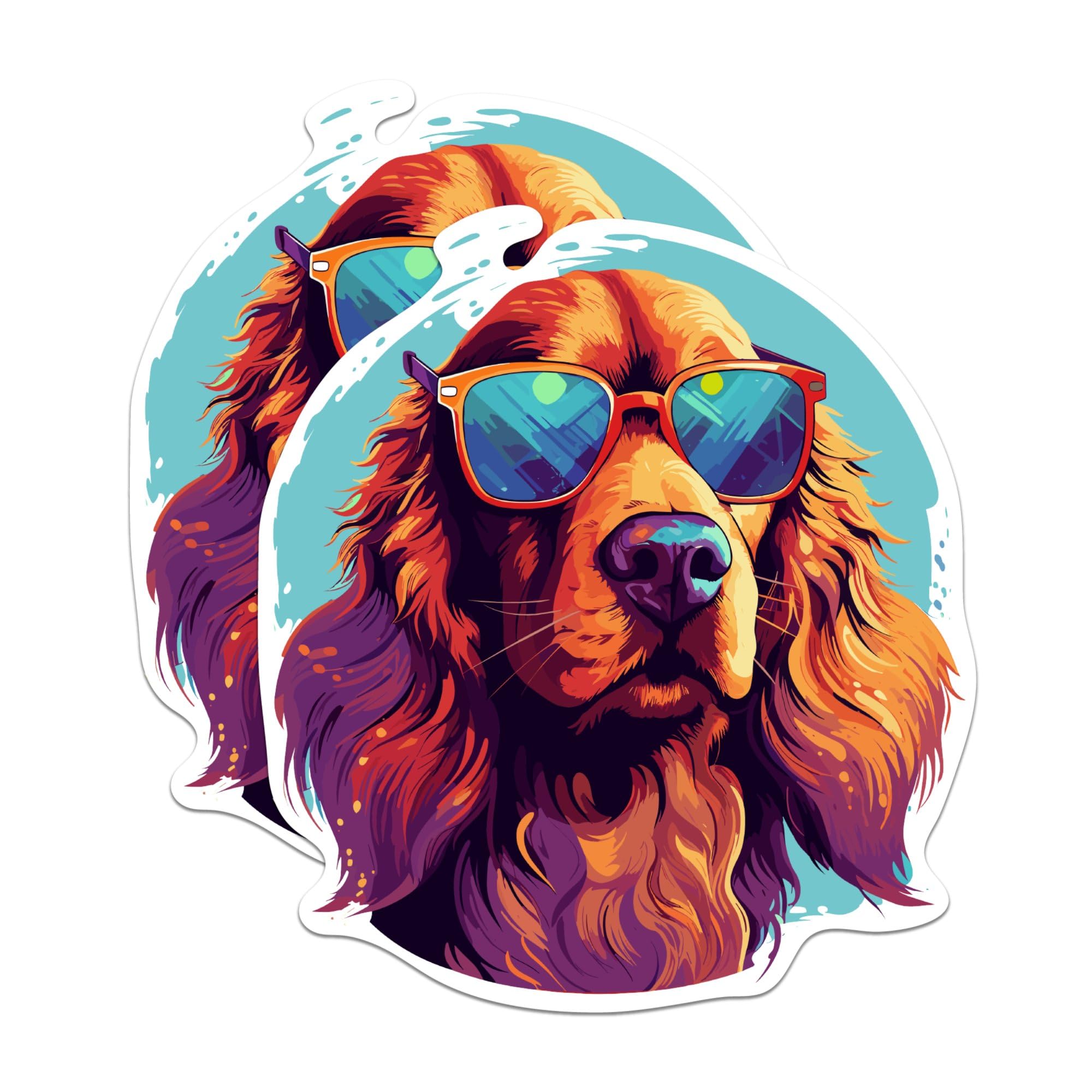 Vinilo de perro Setter irlandés premium de alta calidad fabricado en EE. UU.
