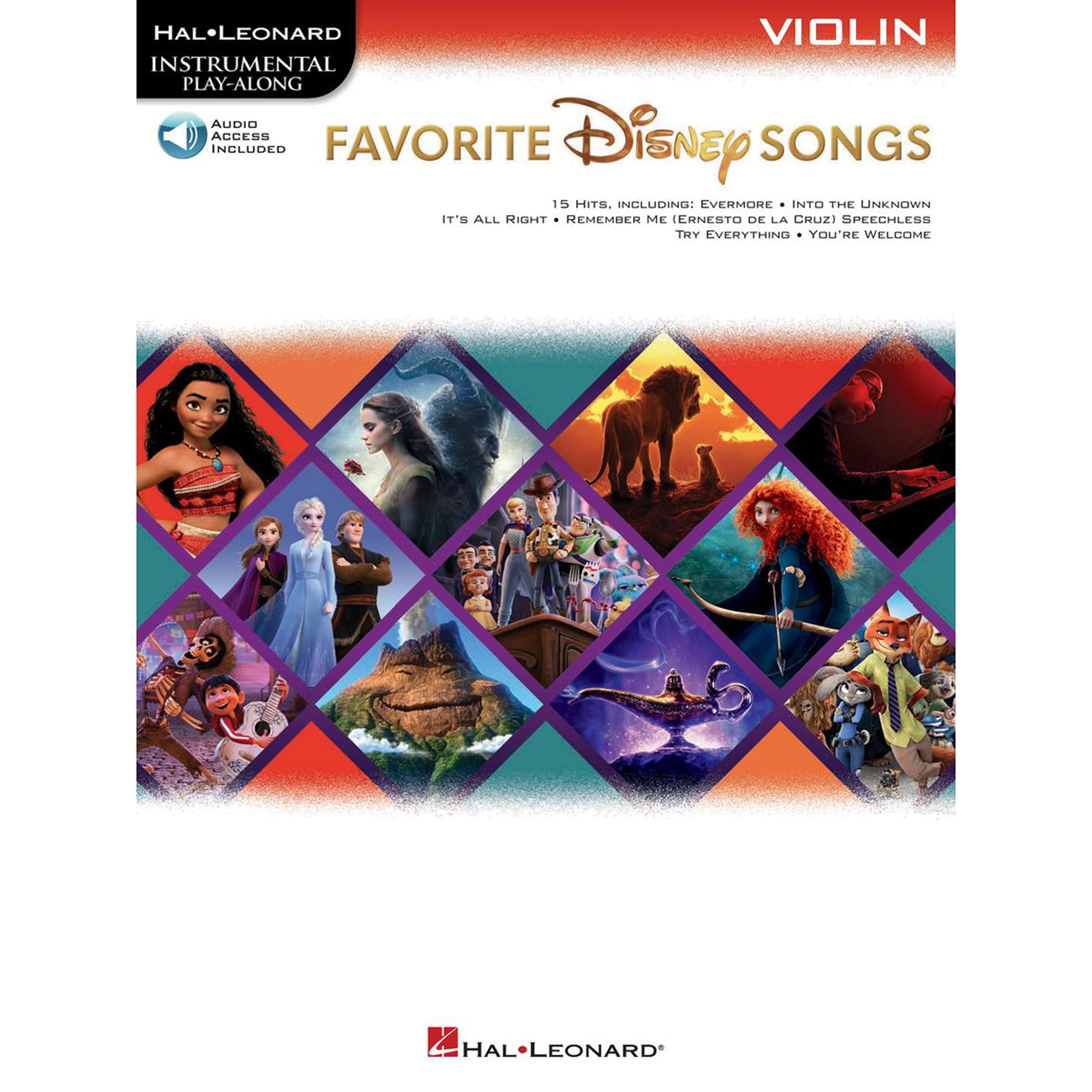 Favorite Disney Songs. Instrumental Play-along for Violin. Book and Audio-Online: Instrumental Play-Along - Violin (Hal Leonard Instrumental Play-along)