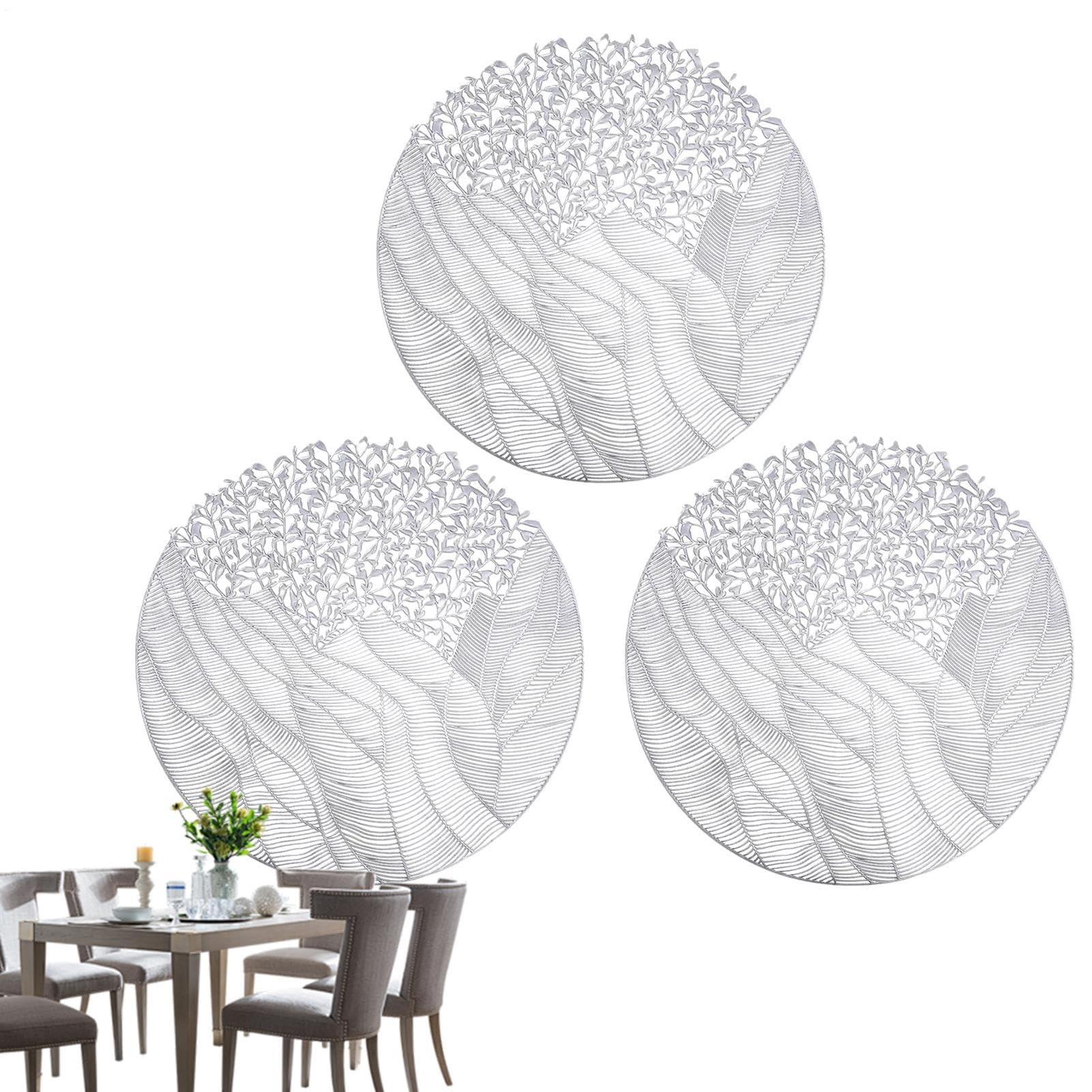 Set de table rond lavable anti-tache de 40 cm pour protéger votre mobilier