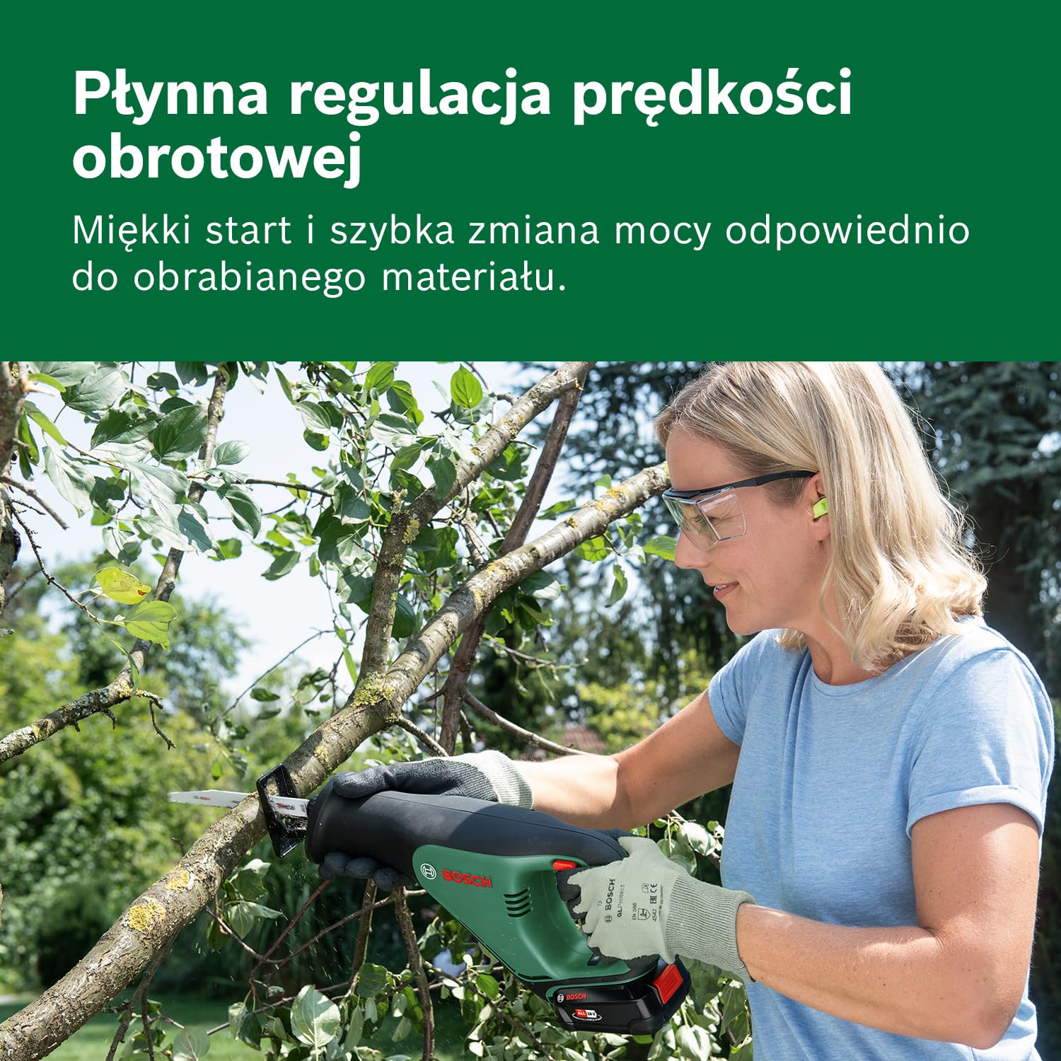 Bosch Home and Garden Akumulatorowa piła szablasta AdvancedRecip 18 (bez akumulatora, system 18V, opakowanie kartonowe)