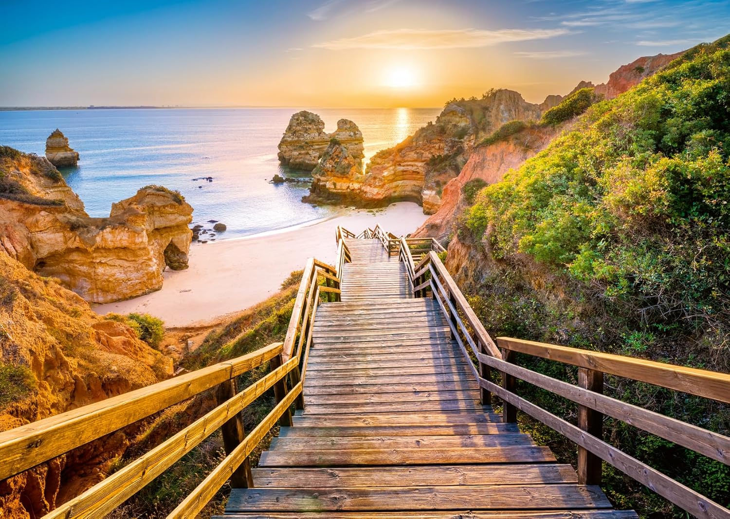 Ravensburger Stairway to Camilo Beach, Algarve 1000 Piece Puzzle for Adults