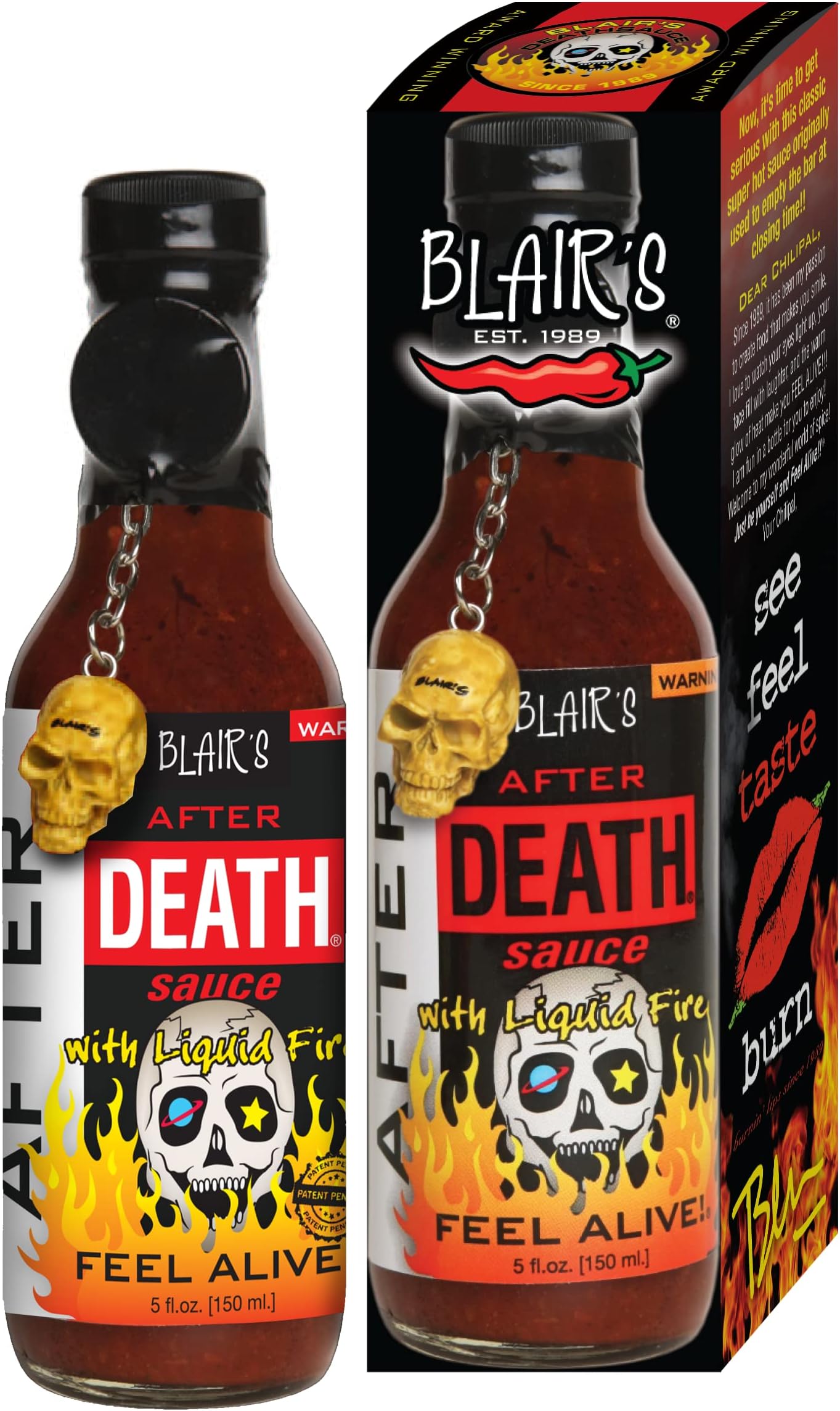 After Death Sauce with Liquid Rage and Skull Key Chain