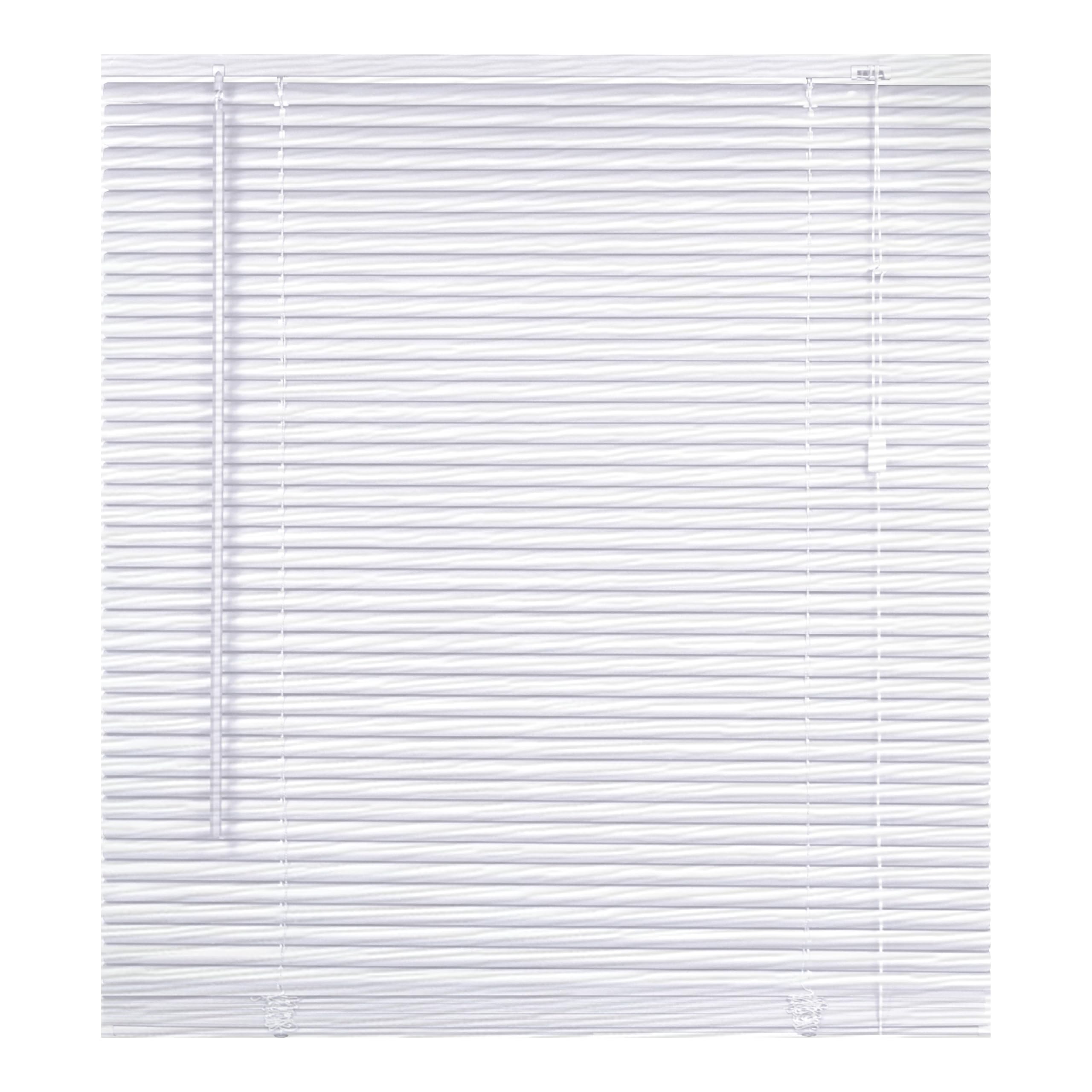 PVC Venetian Blind 25mm Thin Slats Easy Fit Curtains, Trimmable blinds Window Treatment Shutters White Embossed 170 W x 150L cm