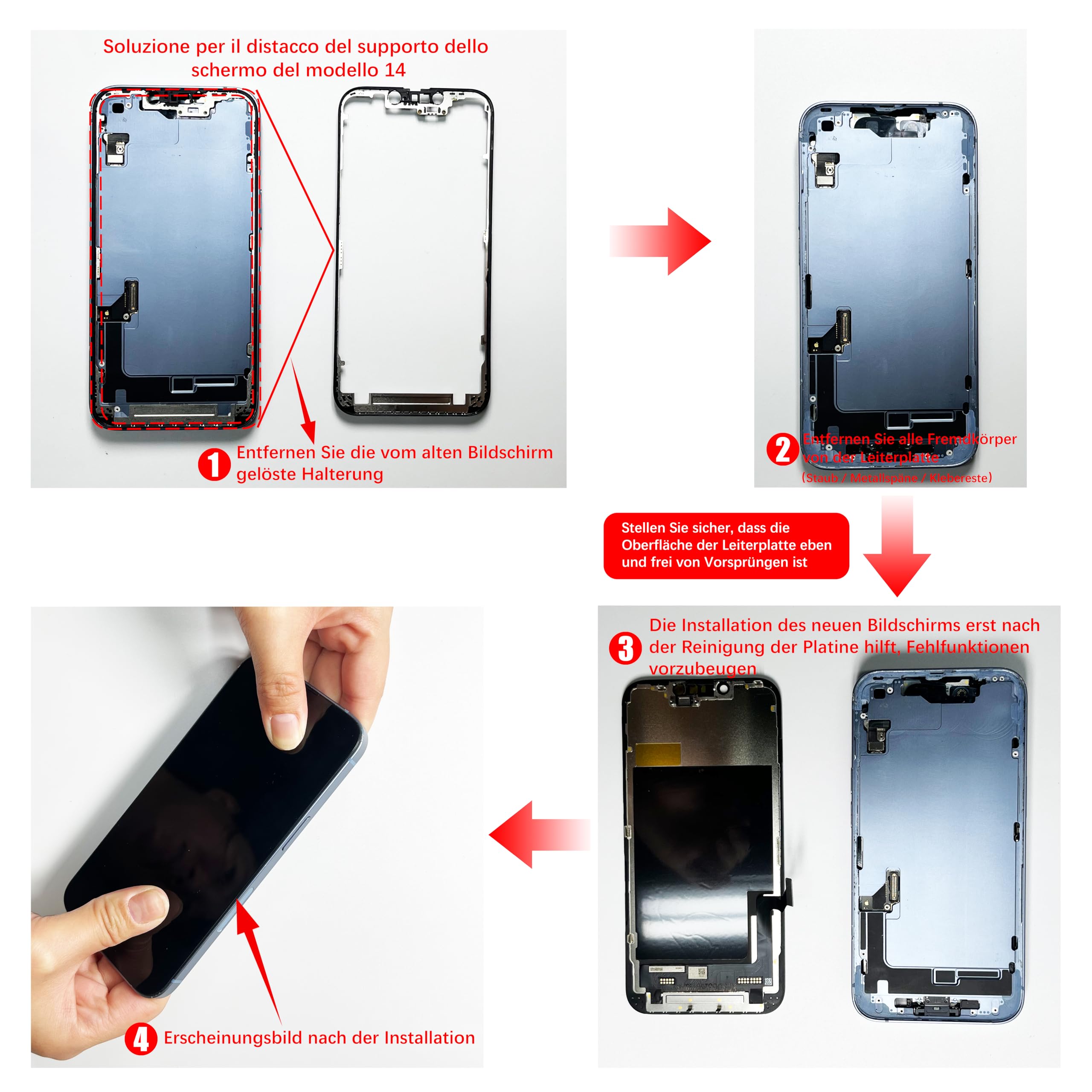 Display für iPhone 14 Bildschirm LCD FHD COF 6,1" Touch Digitizer Ersatz