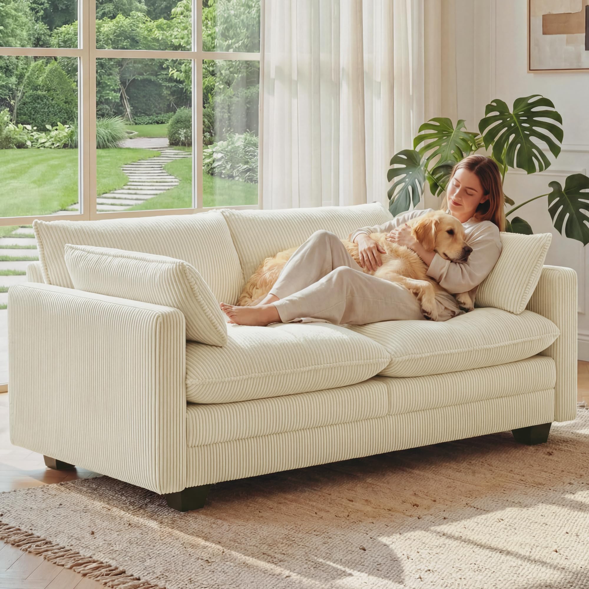 Gizoon 75 inch Small Cloud Loveseat