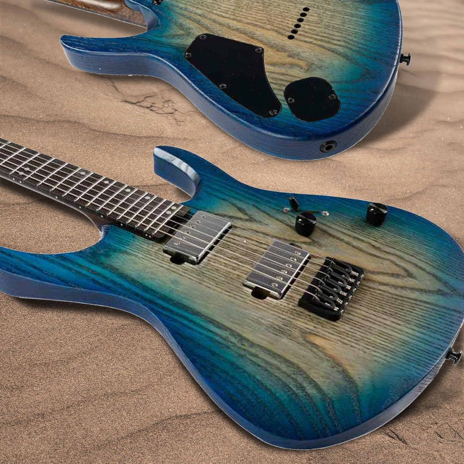 EART Chitarre H6PRO Wenge Neck Solid Ash Body Compound Tastiera Radius Heavy Metal Rock Chitarre elettriche…