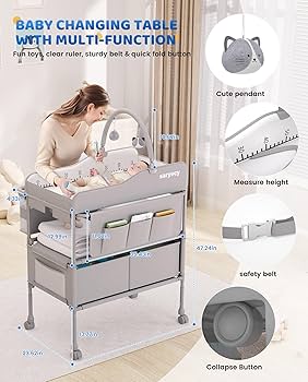 Amazon.com : Saryocy Baby Changing Table, Versatile Folding