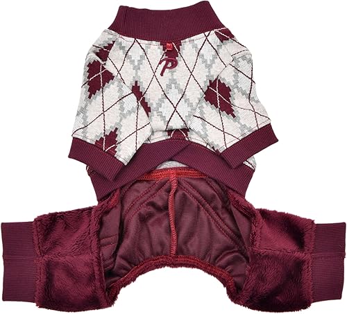 Miniatura 9 de Puppia Cagnie - Overol de invierno, cálido, acogedor, a la moda, para perros pequeños, beige, talla M