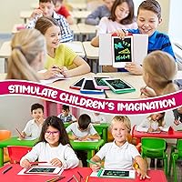 Vista 6 de Zhehao 8 tabletas de escritura LCD de 6.5 pulgadas, tablero de dibujo colorido educativo para niños de 3 a 6 años, regalos de oficina
