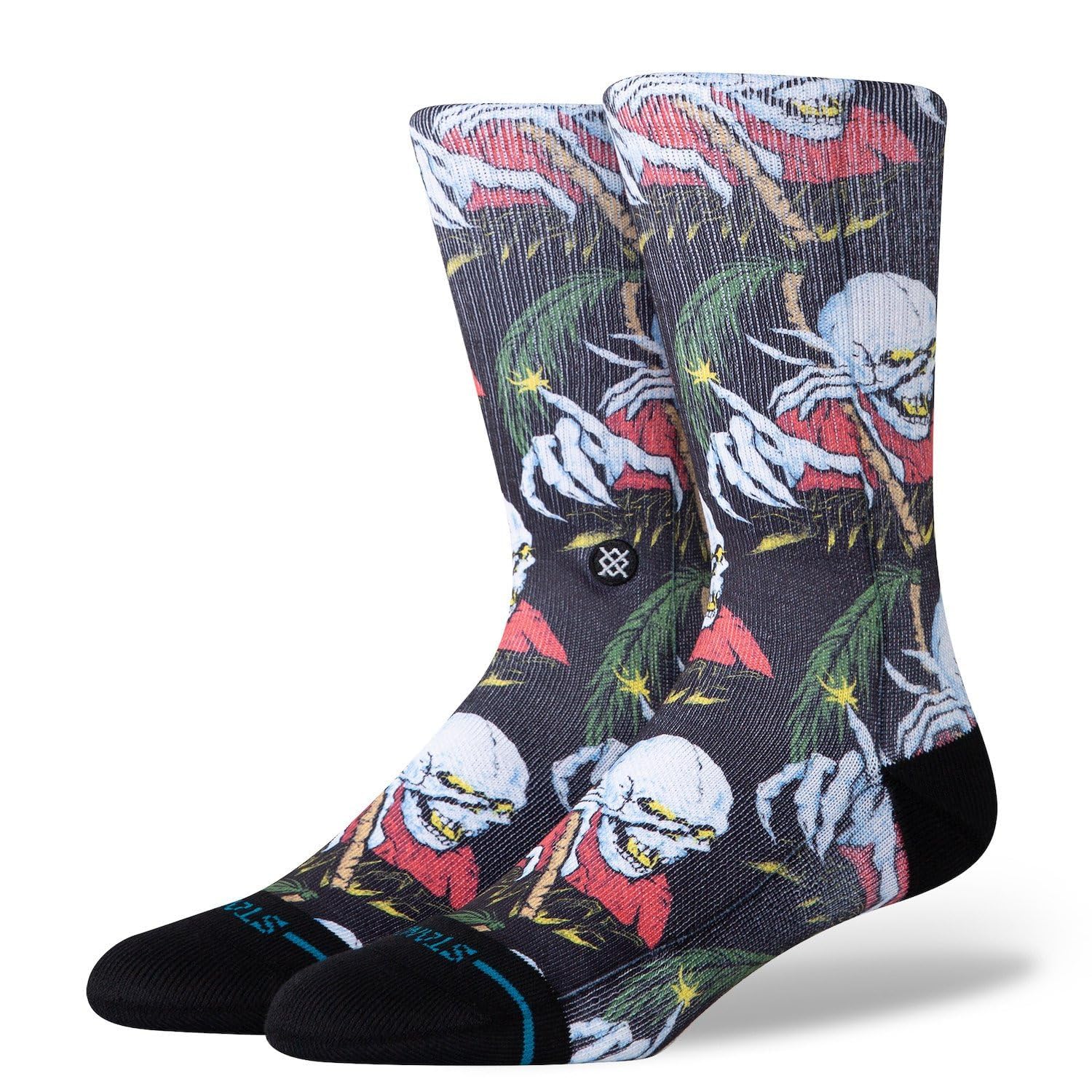 Stance Unisex Palm Slayer - Black Crew Sock - Palm Slayer (Medium)