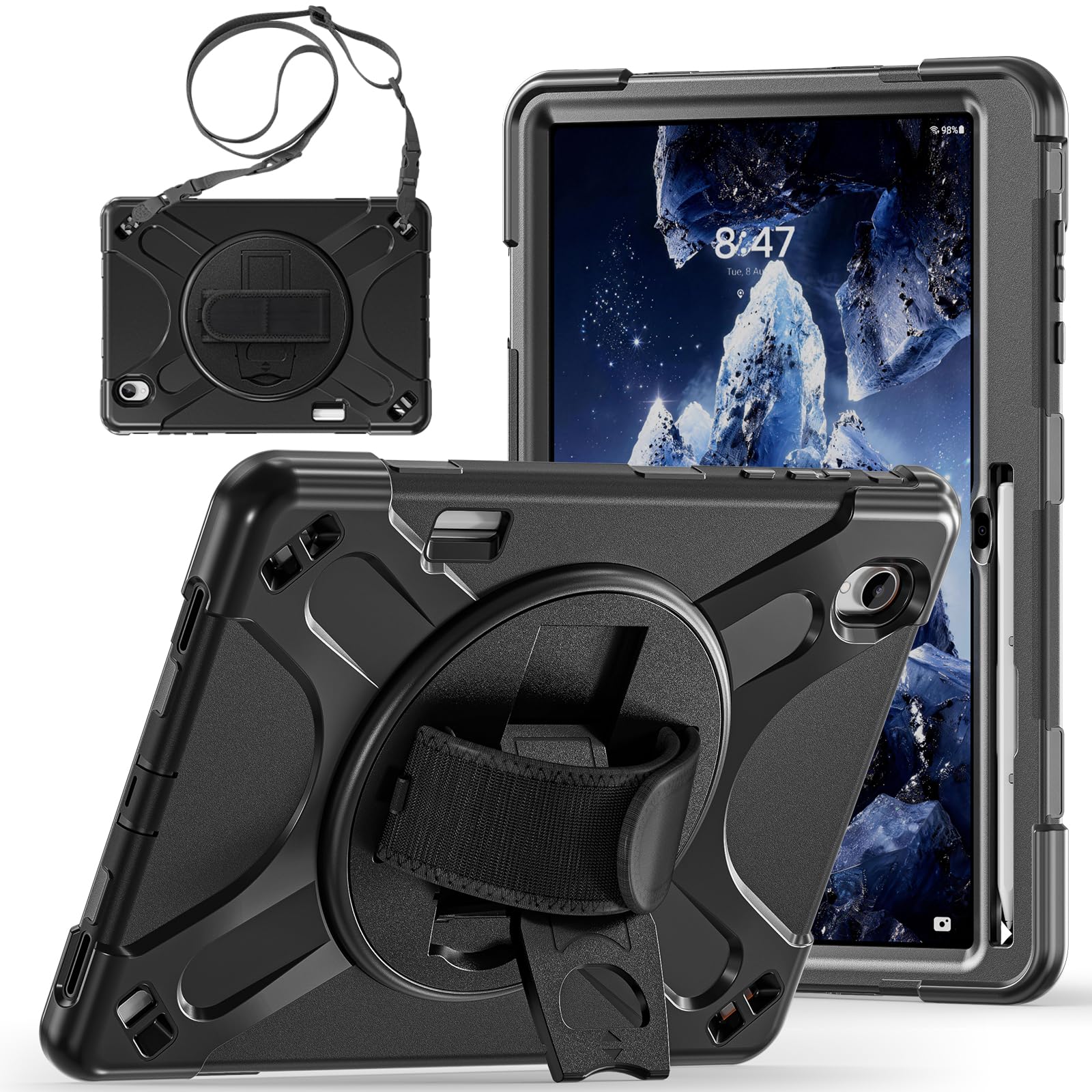 ZenRich Custodia robusta per Samsung Galaxy Tab S12 Plus 12,4" 2026