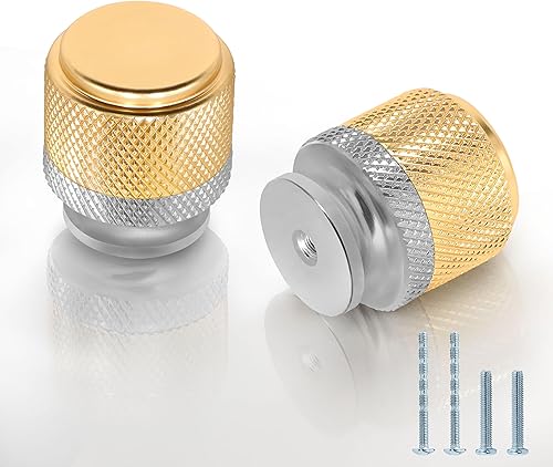 Miniatura 9 de 25 pomos moleteados para gabinetes, tiradores de cajones de cocina, perillas decorativas para armarios y cajones, herrajes moleteados