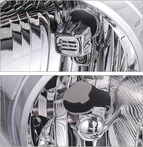 Miniatura 9 de M-AUTO Par de faros delanteros izquierdo y derecho estilo fábrica con 2 bombillas LED premontadas de 6000 K compatibles con Dodge Ram 1500 2500