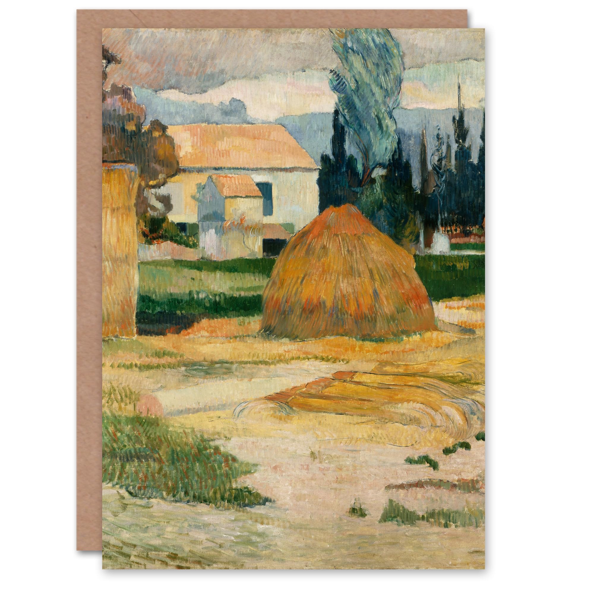 Artery8 Paul Gauguin Art Card Landscape Near Arles Oil Painting