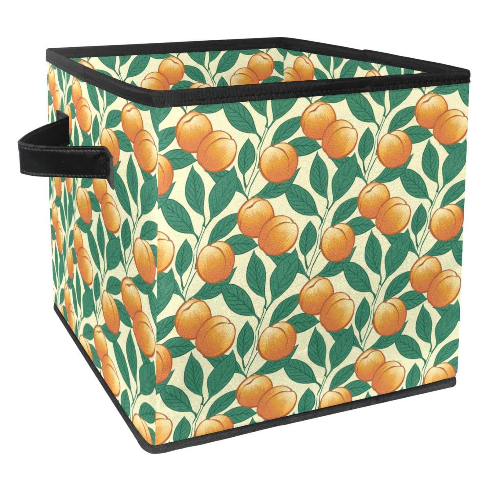 Panier de rangement en tissu cube pliable avec poignées pour chambre