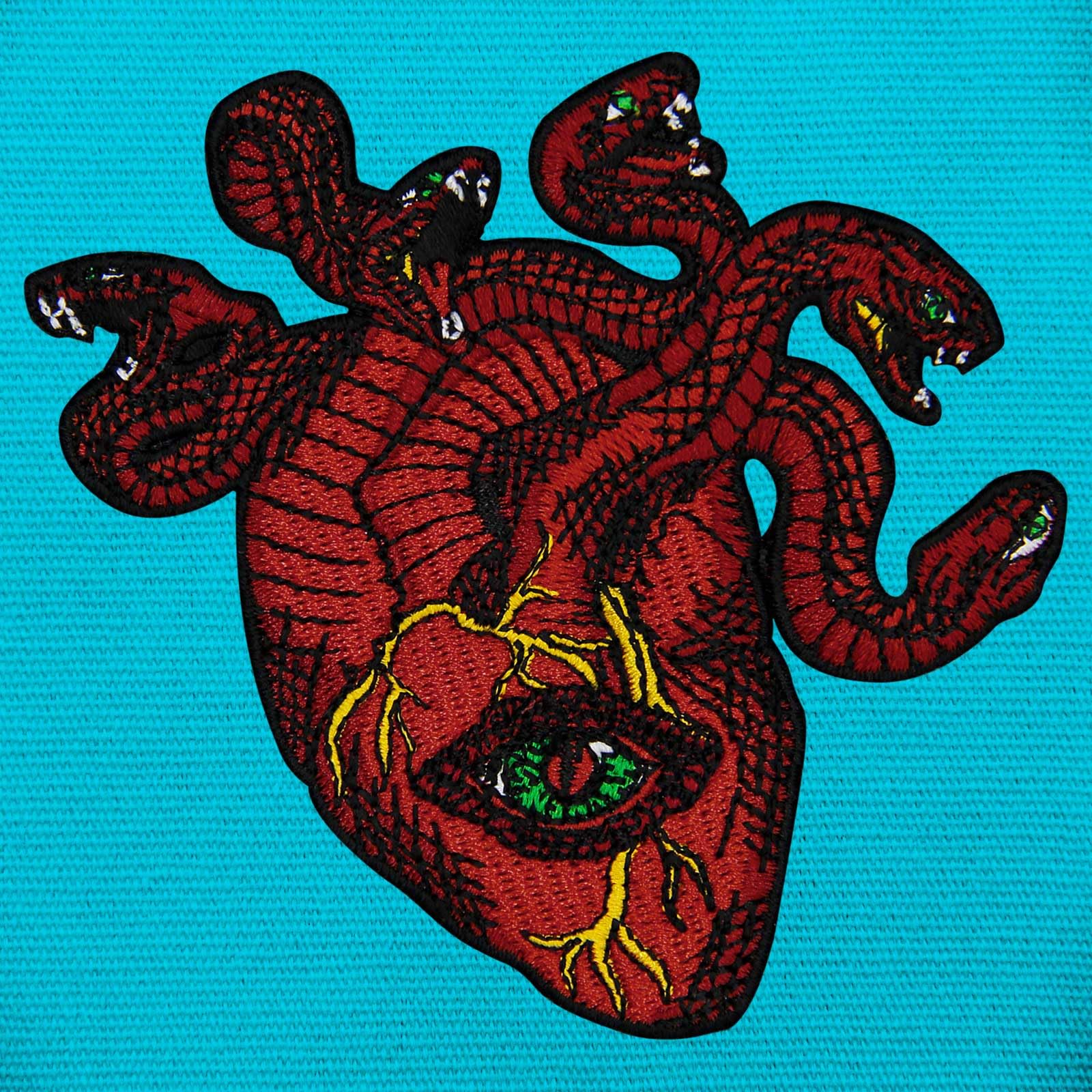 ZEGIN Skelet Hart Handen Patch Geborduurde Applique Badge Ijzer Op Naai Op Embleem ZEGIN Skelet Hart Handen Patch Geborduurde Applique Badge Ijzer Op Naai Op Embleem