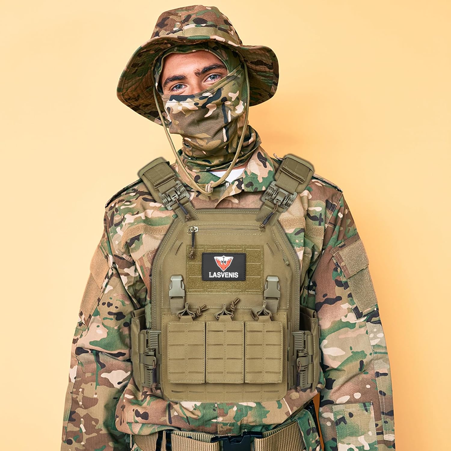 Tactical Vest for Men Weighted Vest Fully Adjustable Outdoor Training Gaming Vests…