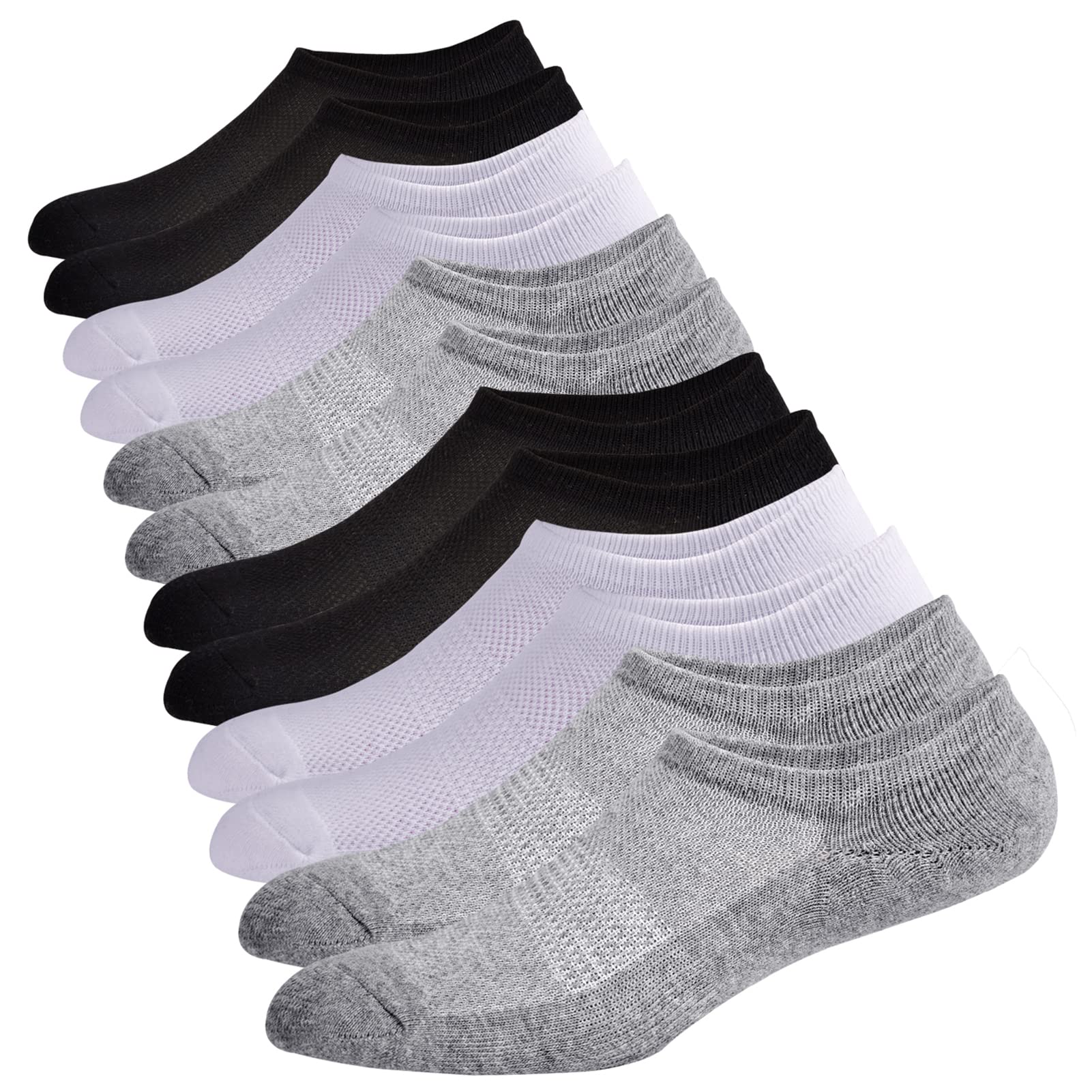 Mens No Show Socks Cotton Low Cut Ankle Short Casual Socks Men With Grips