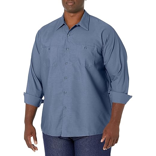 Red Kap Men's Industrial Long Sleeve Work Shirt