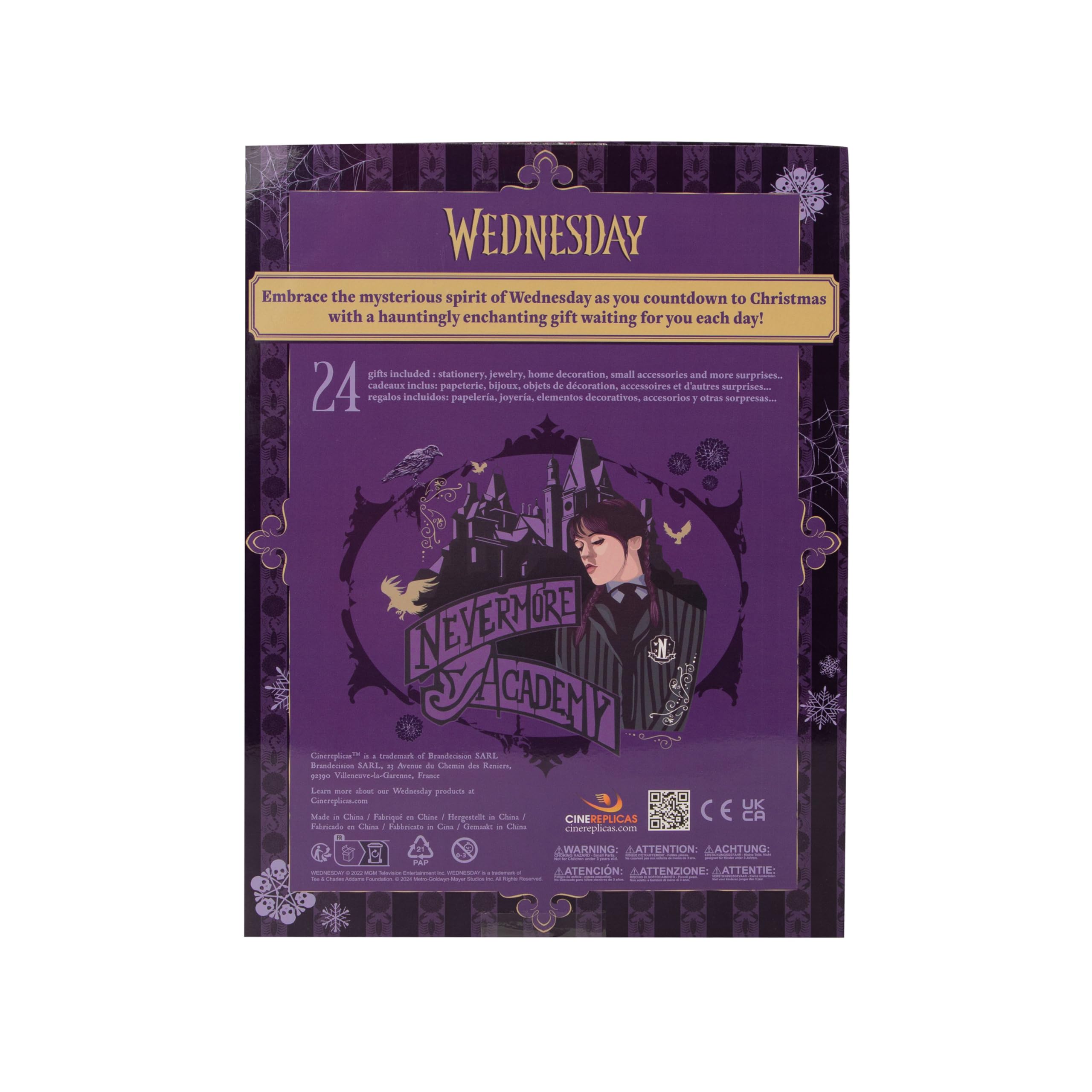 Cinereplicas - Calendrier de l'Avent Mercredi Addams - Licence officielle