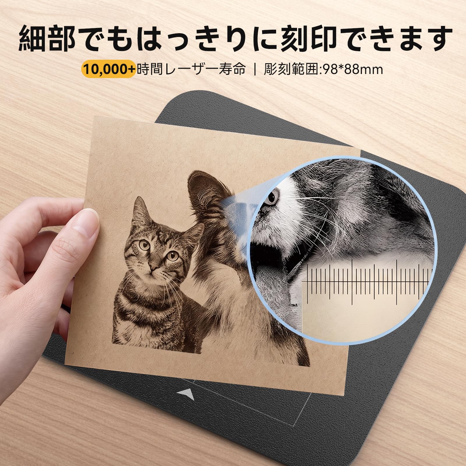 Amazon | GORIFEI レーザー刻印機 白いレーザー彫刻機 3000mw DIY道具