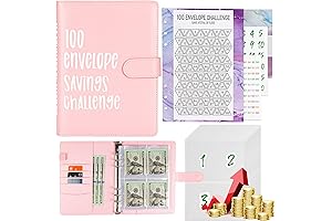 Hyperzoo A5 Money Savings Challenge Binder: Make Saving a Game with 100...