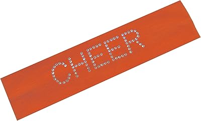 Cheer Rhinestone Headband(Orange)