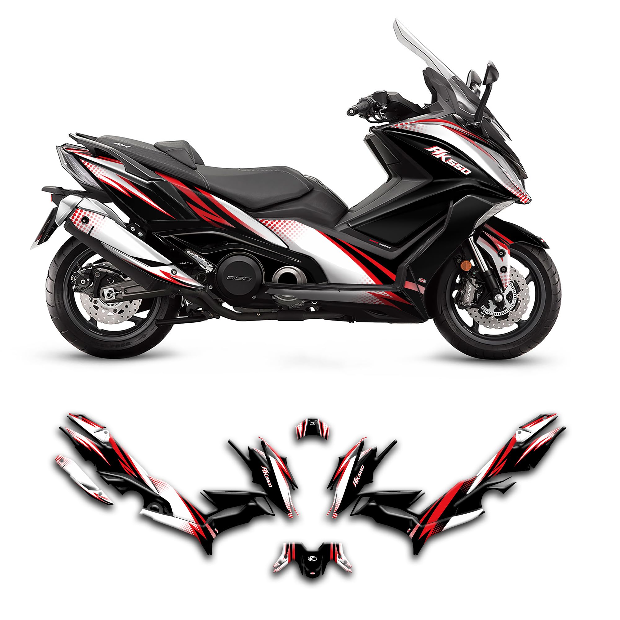 Amazon.com: Kungfu Graphics Custom Decal Kit for KYMCO Sports
