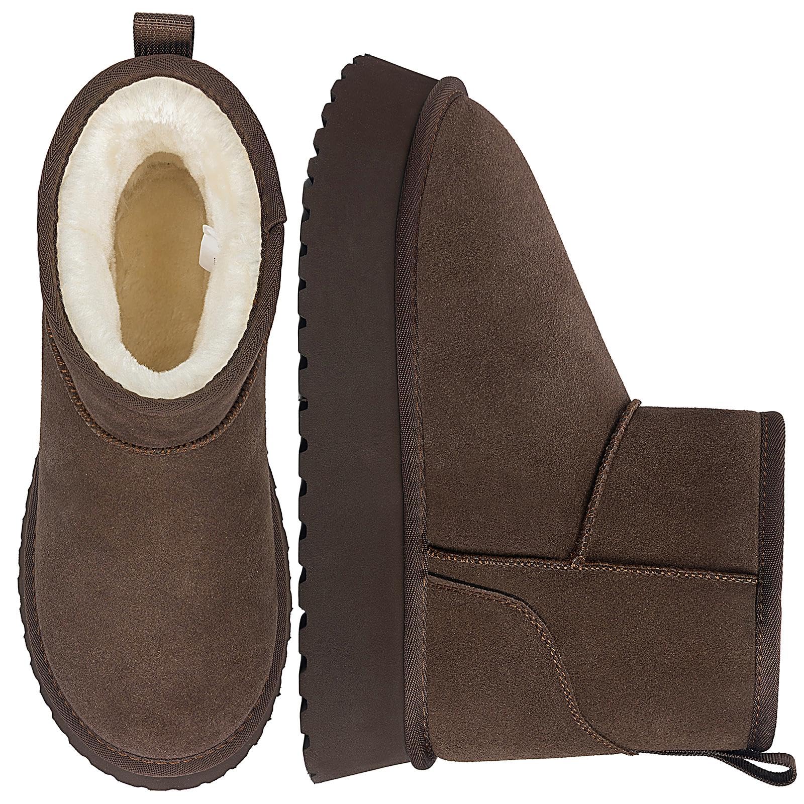 Mishansha Schneestiefel Damen Gefüttert