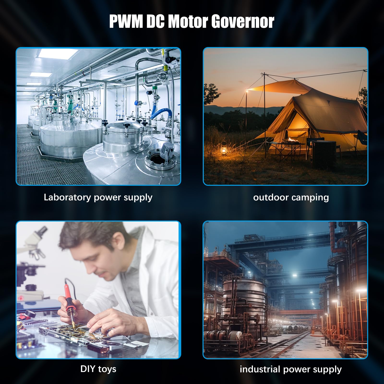PWM DC Motor Governor AYWHP regolatore di tensione con doppio driver MOS display di velocità DC 5V 9V 12V 18V 24V 30V