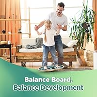 Vista 6 de Wooden Balance Board Kids, Wobble Board For Balance, Balance Board Toddler Supporter, Balance Boards for Stability and Core Training 1. Pingüino