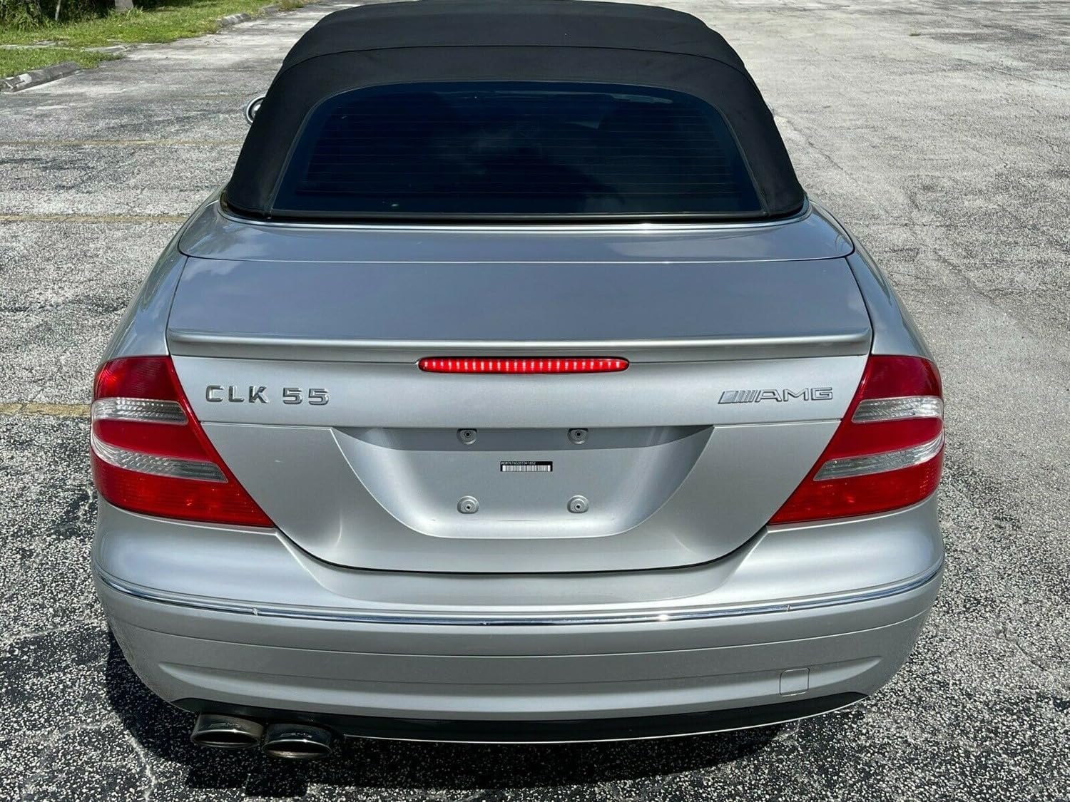 iJDMTOY OE-Spec Red Lens Full LED Trunk Lid Third Brake Light Bar Assembly Compatible With 2003-2009 Mercedes-Benz W209 C209 CLK-Class Coupe/Cabriolet