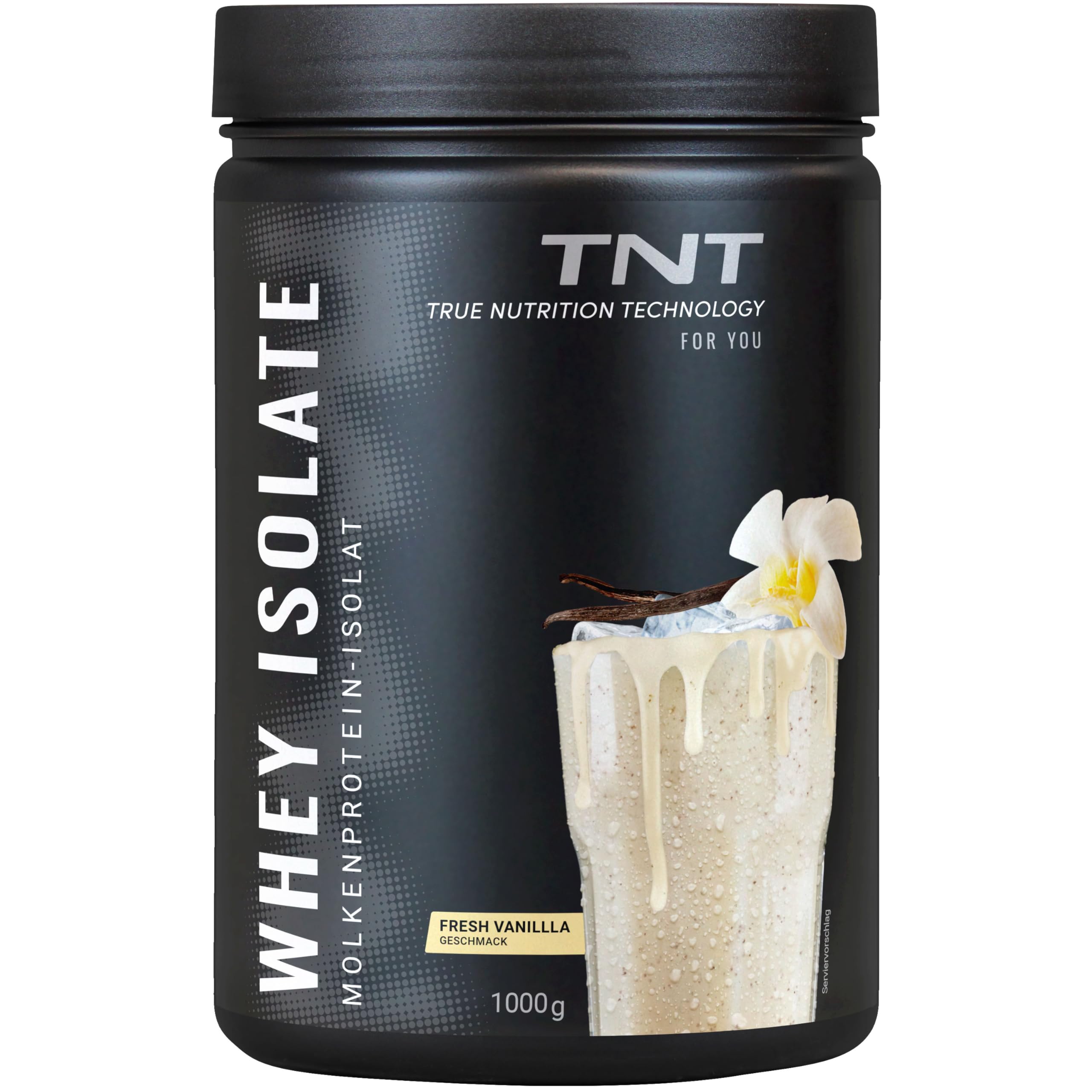 TNT izolat białka serwatkowego (1 kg) • białko w proszku do shake High Protein Shake • Izolat białka serwatkowego • Doskonała rozpuszczalność i pyszny smak (Fresh Vanilla)