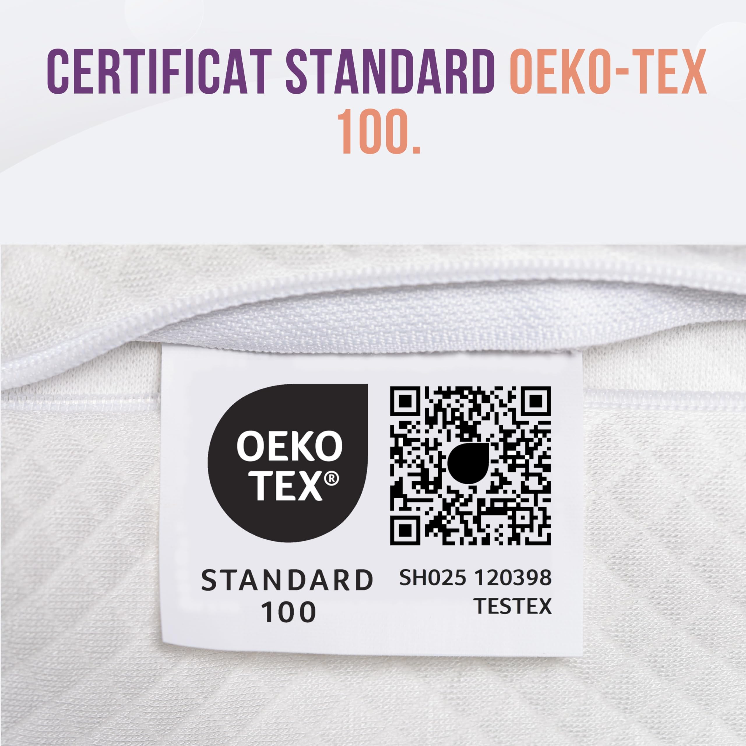 GOYSILA Lot de 2 Oreillers Bébé Coussin Enfant à Mémoire de Forme 30x20 cm Petit Oreiller Enfant Maternelle Sieste Plat Respirant Oeko Tex Enveloppe Coton Hypoallergénique Compatible Chicco Next2Me