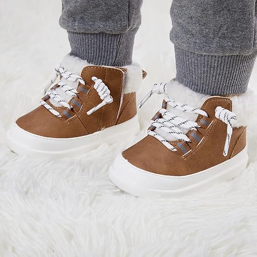 Miniatura 2 de BMCiTYBM Botas de nieve para bebé, zapatos de invierno, botines antideslizantes para clima frío de 6 a 24 meses