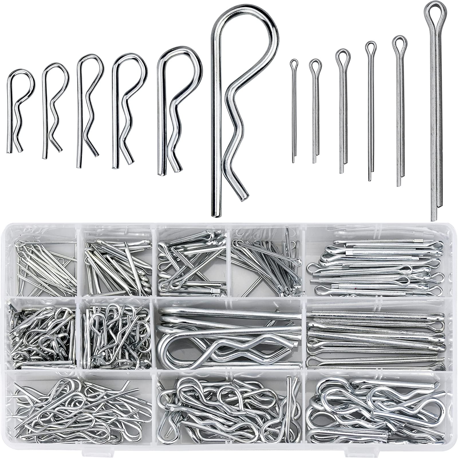 Buy 250 Pcs Cotter Pins Retaining Pins, R Clips Retaining Pins Split