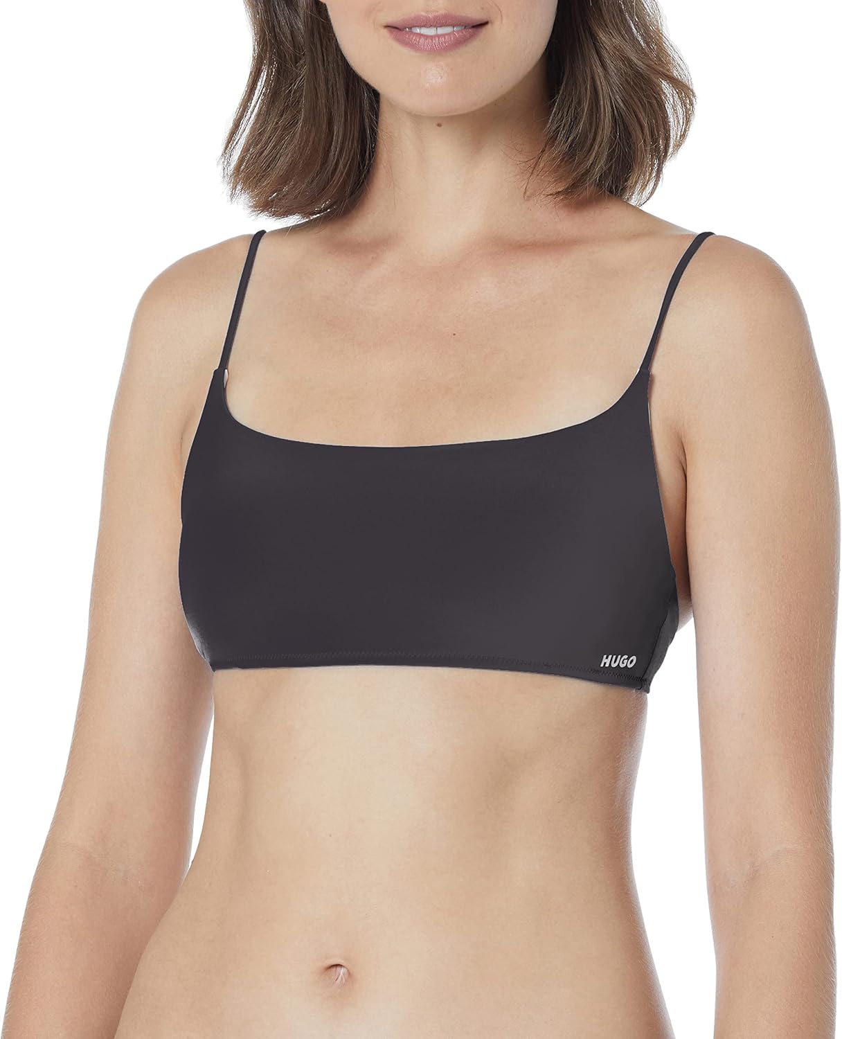 HUGO Women's Iconic Slim Fit Bralette Swimsuit Top