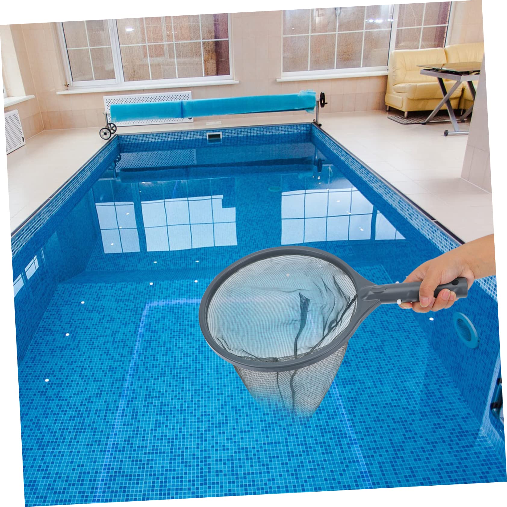 Sosoport 2 Piezas De Red De Hojas con Asa Fácil De Usar para Limpieza De Piscinas.