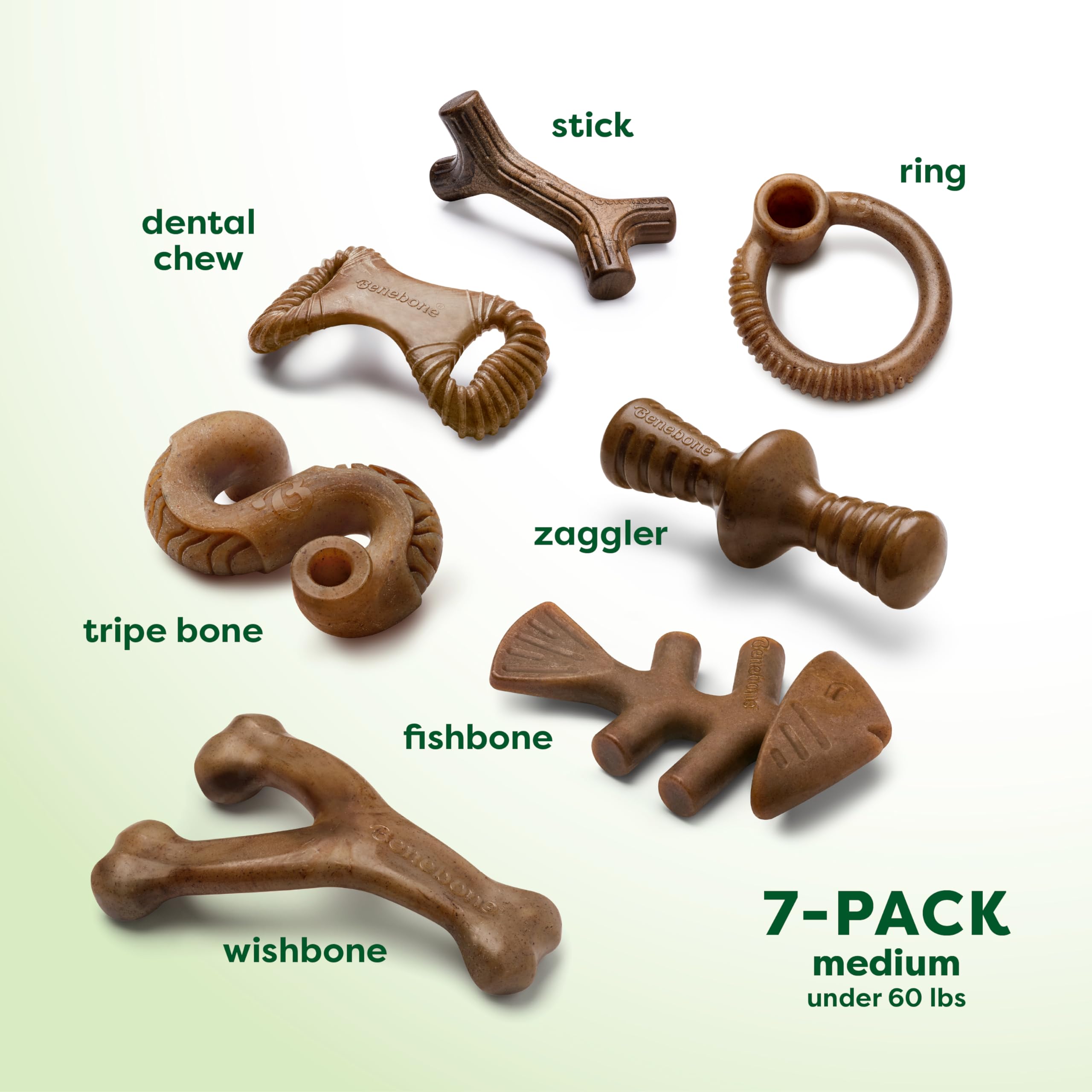 Benebone Confezione da 7 medie