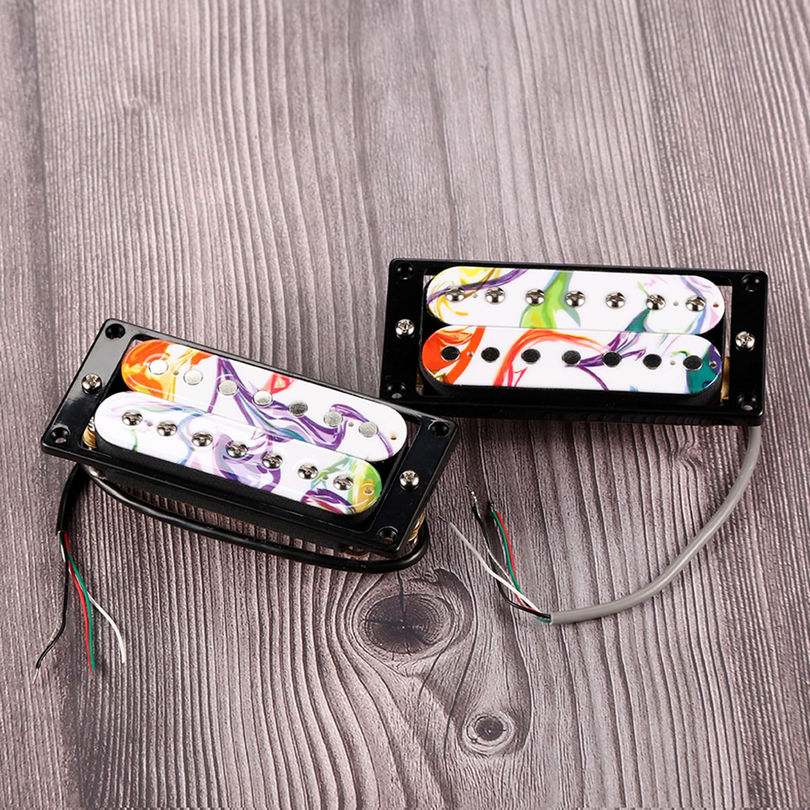 Repuesto de pastilla de guitarra fácil de instalar para guitarras eléctricas, cuello y puente, para pastillas de guitarra sin ruido