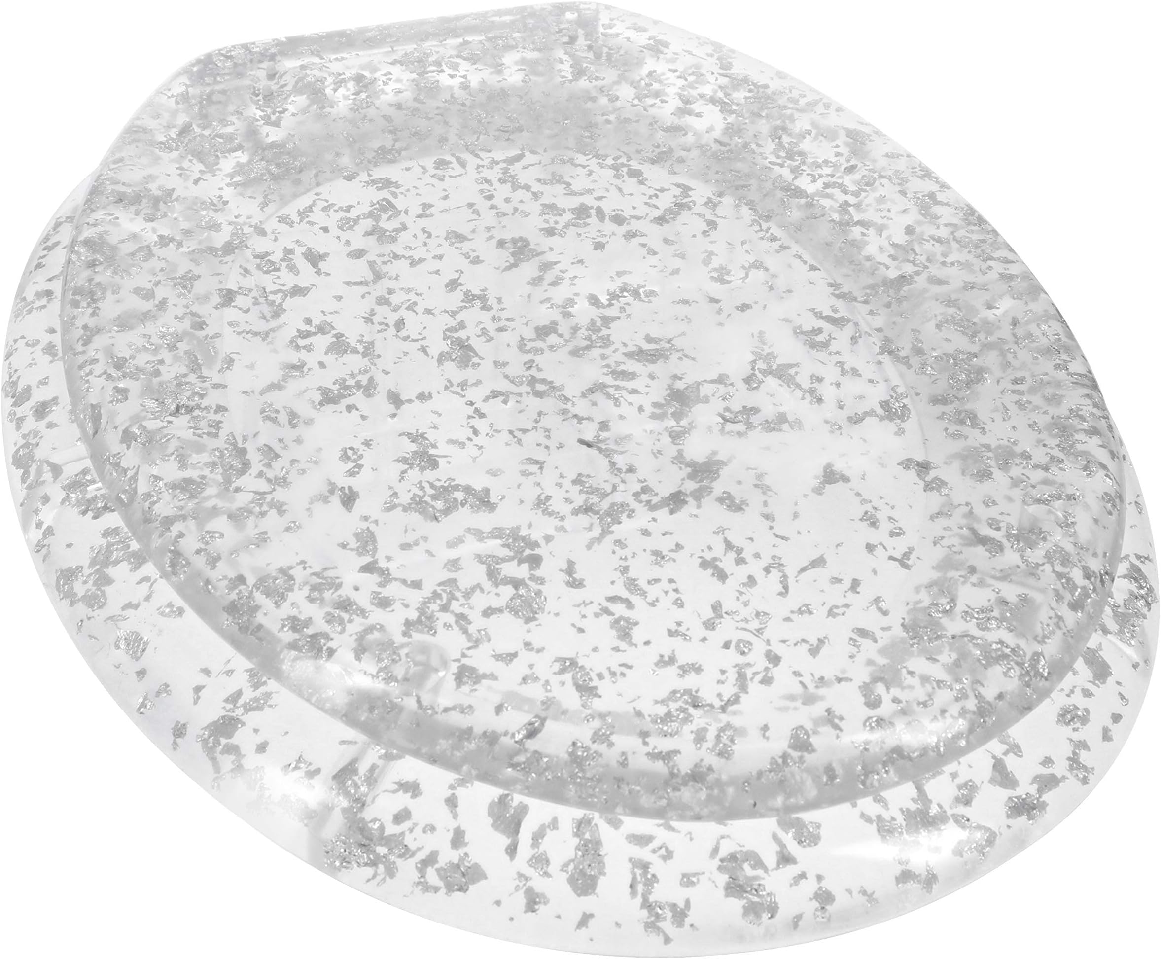 GinseyHome Solutions Elongated Chrome Hinges Toilet Seat, DAA