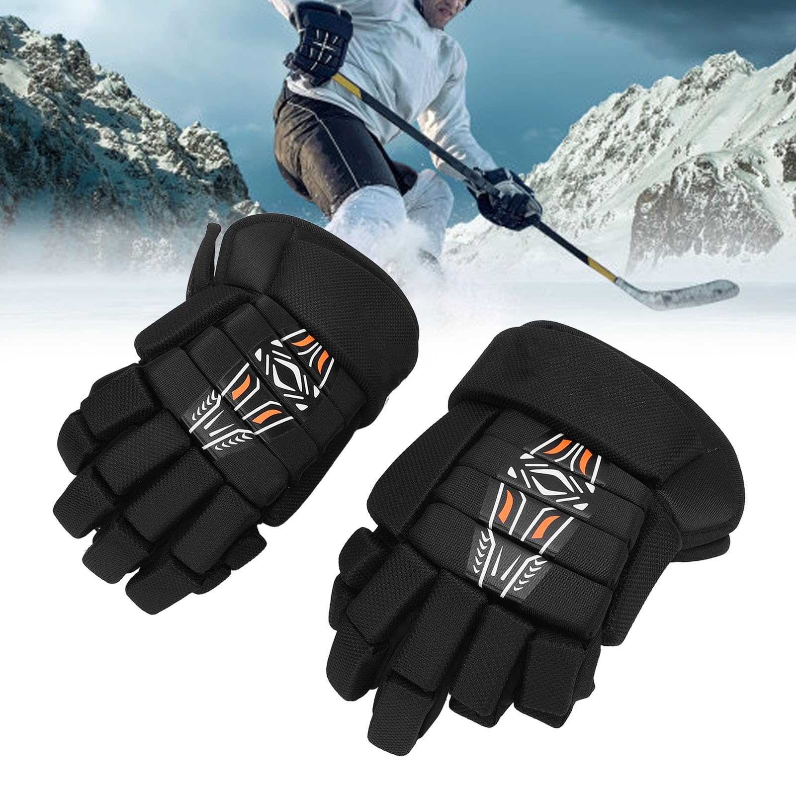 Goshyda Gants de Hockey, 1 Paire de Gants de Hockey sur Glace, Gants de Joueur de Hockey, Gants de Hockey sur Glace, Gants de Sport pour Hockey, Hockey sur Gazon, Hockey sur Gazon