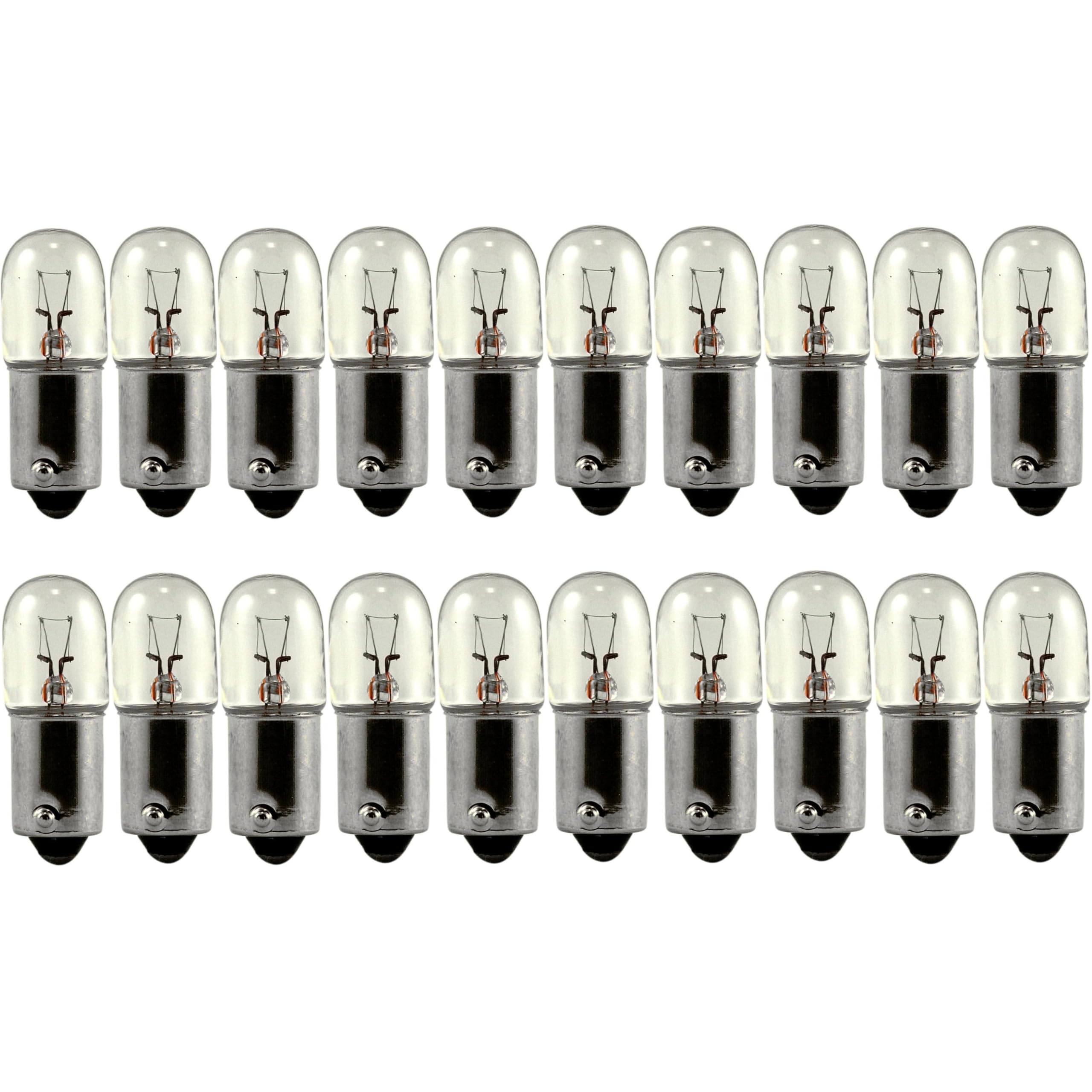 OCS Parts 6.3 Volts 0.15A BA9S Miniature Bayonet Base -Dimmable - 20 Pack
