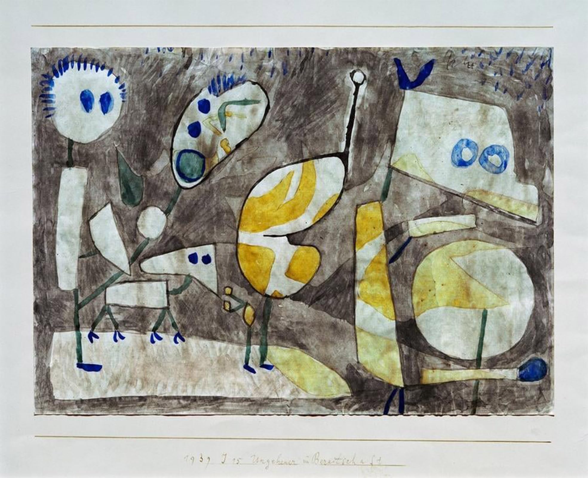 ARTXLXXBN Famous Prints Artwork Pictures Poster Painting Art Monster in Readiness by Paul Klee Artwork Landscape Pictures for Home Decor 60x90cm