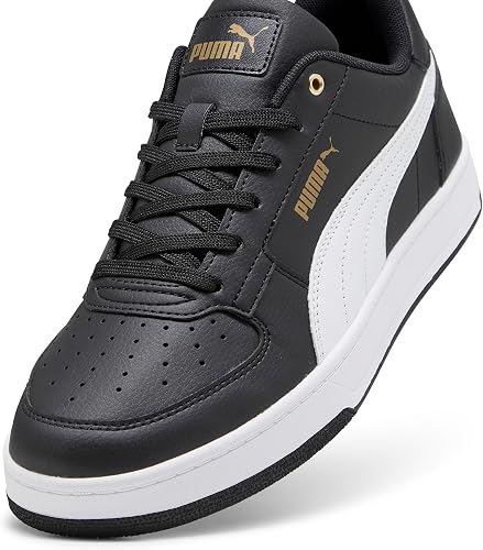 Puma Unisex Adults Puma Caven 2.0 Sneakers, Puma Black-Puma White-Gold, 13 UK - 8