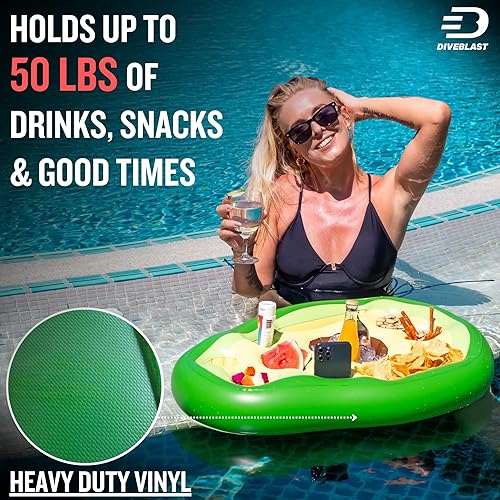 Miniatura 22 de Soporte flotante de alta calidad para piscina, accesorios de bañera de hidromasaje para adultos, soporta hasta 50 libras, divertidos accesorios