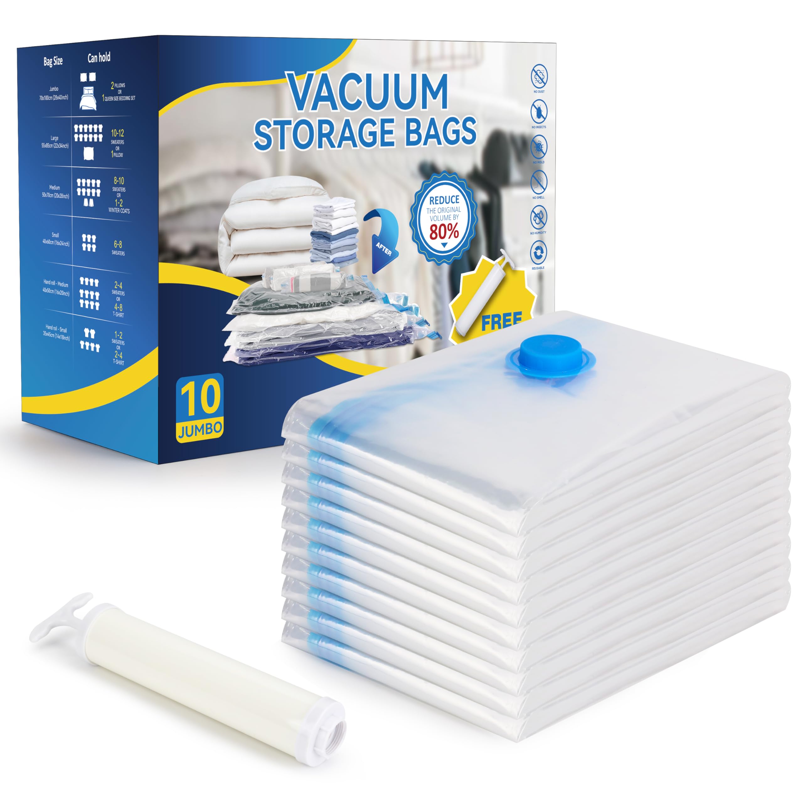 Pompe Sous Vide De Voyage Lot De Sacs De Rangement Sous Vide XL - Main Image